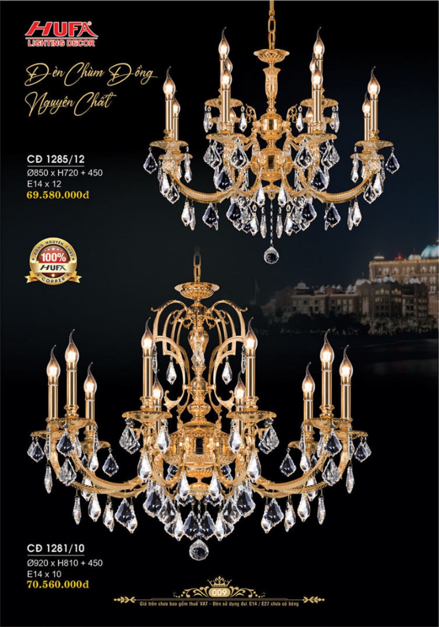 Bảng giá đèn trang trí HUFA